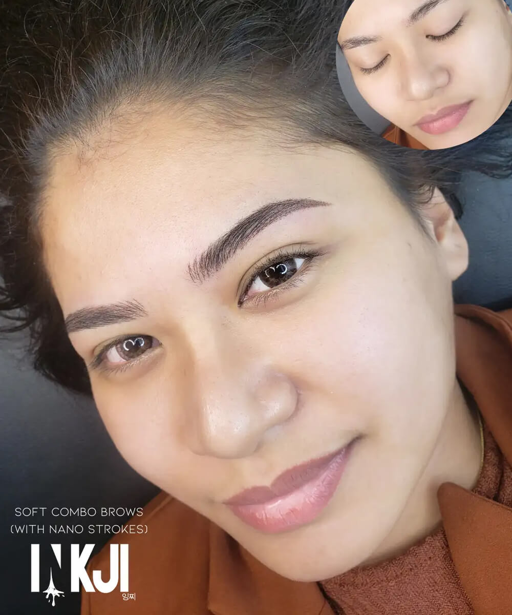 Eyebrows INKJI’s signature light-handed technique ensures soft and airy brow look that blends in with your skin.